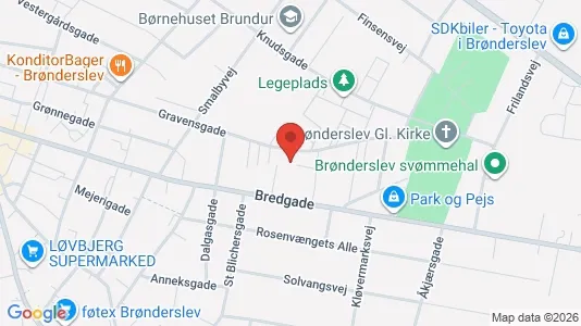 Lejligheder til leje i Brønderslev - Foto fra Google Street View