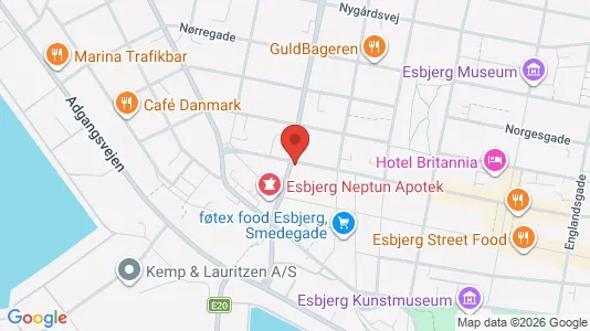 Lejligheder til leje i Esbjerg Centrum - Foto fra Google Street View