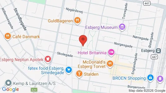 Lejligheder til leje i Esbjerg Centrum - Foto fra Google Street View