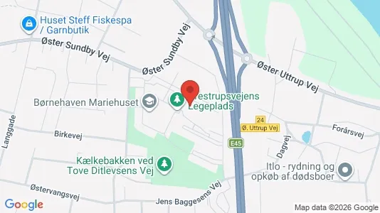 Lejligheder til salg i Aalborg Centrum - kort over placeringen