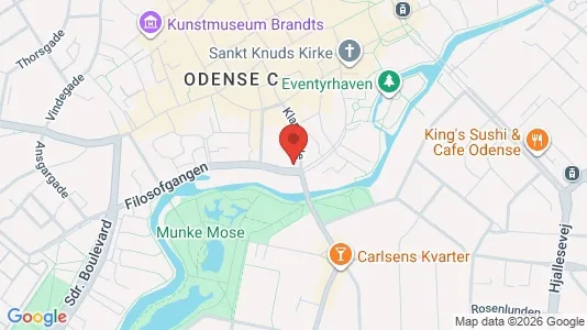 Lejligheder til leje i Odense C - kort over placeringen