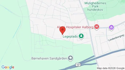 Lejligheder til leje i Aalborg SV - kort over placeringen