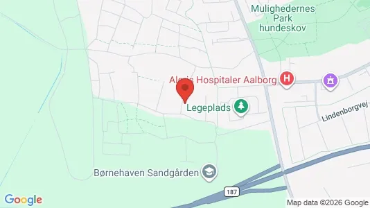 Lejligheder til leje i Aalborg SV - kort over placeringen