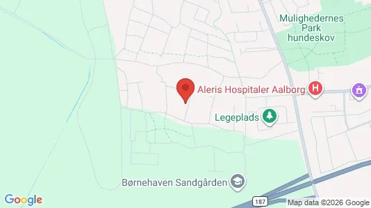 Lejligheder til leje i Aalborg SV - kort over placeringen