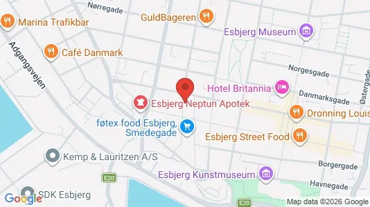Lejligheder til leje i Esbjerg Centrum - Foto fra Google Street View