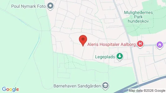 Lejligheder til leje i Aalborg SV - kort over placeringen