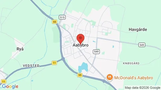 Lejligheder til leje i Aabybro - Foto fra Google Street View