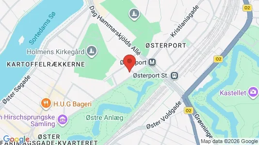 Lejligheder til salg i Østerbro - kort over placeringen