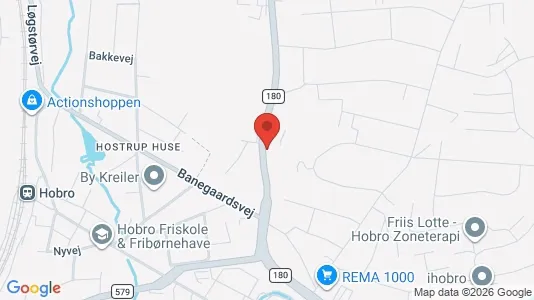 Lejligheder til leje i Hobro - kort over placeringen