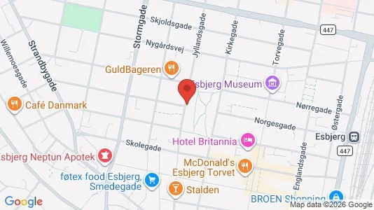 Lejligheder til leje i Esbjerg Centrum - Foto fra Google Street View