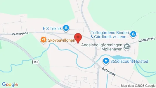 Lejligheder til salg i Holsted - kort over placeringen