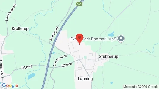 Lejligheder til leje i Løsning - kort over placeringen