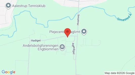 Lejligheder til leje i Aalestrup - kort over placeringen