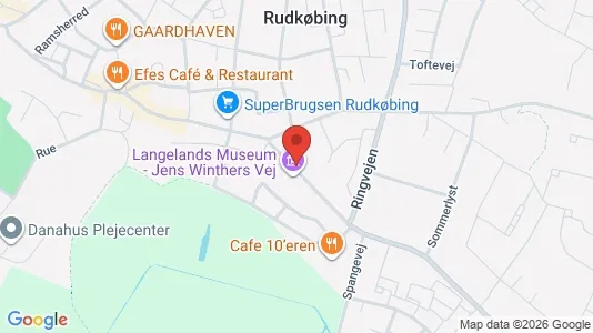 Lejligheder til leje i Rudkøbing - kort over placeringen