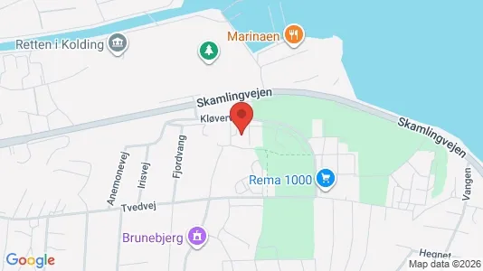 Lejligheder til leje i Kolding - kort over placeringen