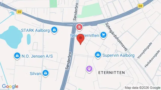 Lejligheder til leje i Aalborg Centrum - kort over placeringen