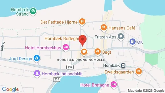 Lejligheder til salg i Hornbæk - Foto fra Google Street View