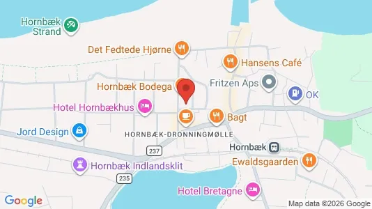 Lejligheder til salg i Hornbæk - Foto fra Google Street View