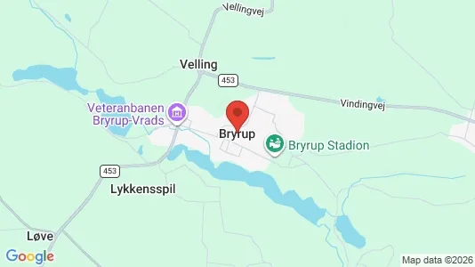 Lejligheder til salg i Bryrup - Foto fra Google Street View