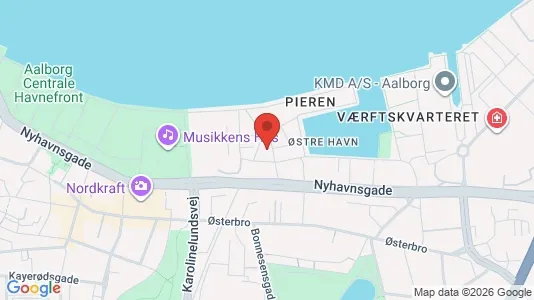 Lejligheder til leje i Aalborg Centrum - kort over placeringen