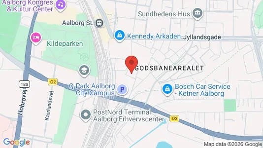 Lejligheder til leje i Aalborg Centrum - kort over placeringen