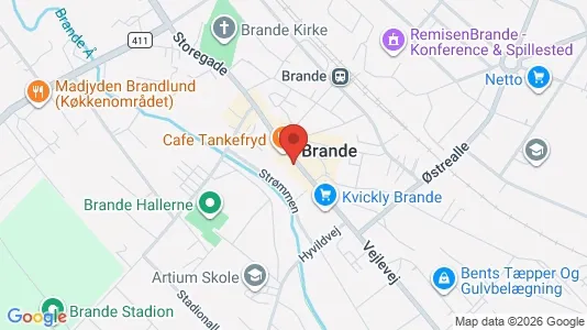 Lejligheder til leje i Brande - Foto fra Google Street View