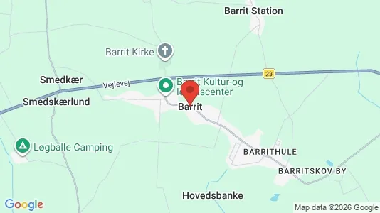 Lejligheder til leje i Barrit - kort over placeringen