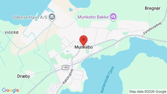 Lejligheder til leje i Munkebo - kort over placeringen