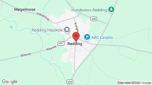 Lejligheder til leje i Rødding - Foto fra Google Street View