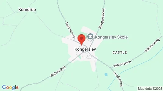 Lejligheder til leje i Kongerslev - kort over placeringen
