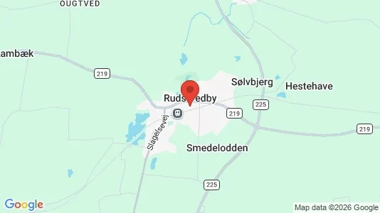 Lejligheder til leje i Ruds Vedby - kort over placeringen