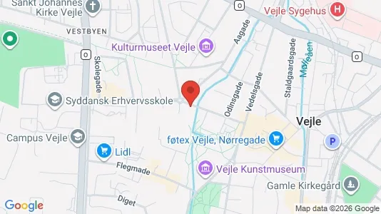 Lejligheder til salg i Vejle Centrum - Foto fra Google Street View