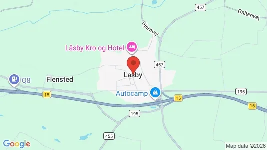 Lejligheder til leje i Låsby - Foto fra Google Street View