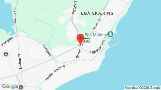Lejligheder til leje i Egå - kort over placeringen