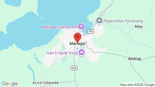 Lejligheder til leje i Mariager - kort over placeringen