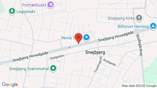 Lejligheder til leje i Herning - kort over placeringen
