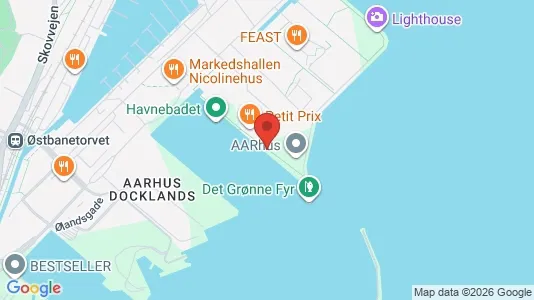 Lejligheder til leje i Århus C - kort over placeringen