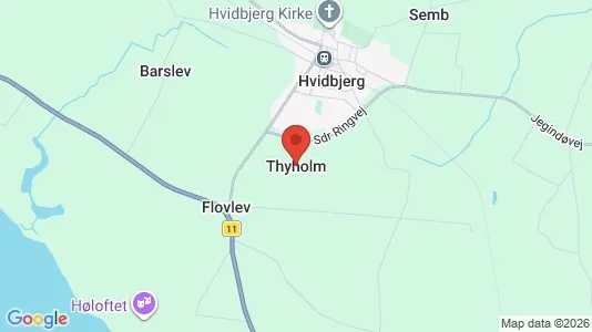 Lejligheder til leje i Thyholm - kort over placeringen