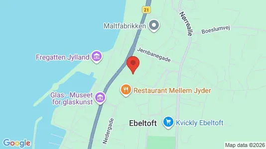 Lejligheder til salg i Ebeltoft - Foto fra Google Street View