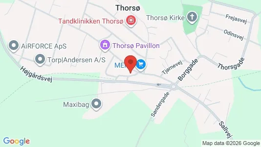 Lejligheder til leje i Thorsø - Foto fra Google Street View