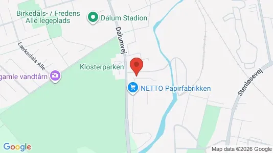 Lejligheder til leje i Odense SV - kort over placeringen