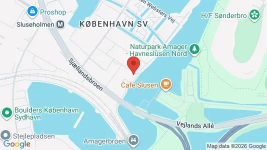 Lejligheder til leje i København SV - kort over placeringen