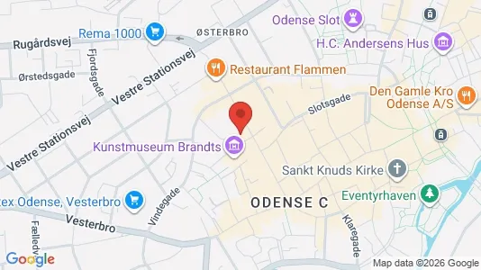 Lejligheder til leje i Odense C - kort over placeringen