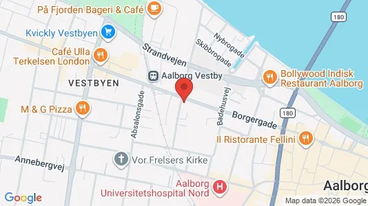 Lejligheder til leje i Aalborg Centrum - Foto fra Google Street View