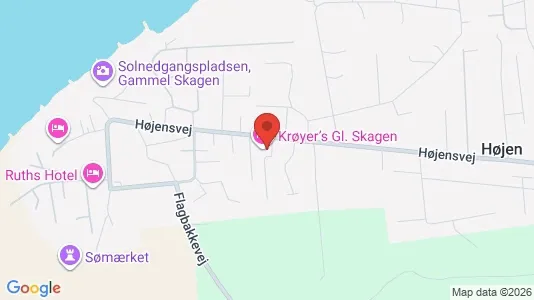 Lejligheder til salg i Skagen - kort over placeringen