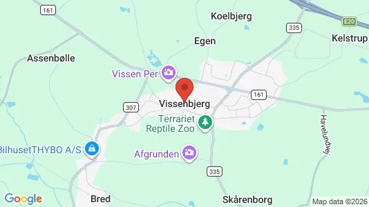 Lejligheder til leje i Vissenbjerg - kort over placeringen