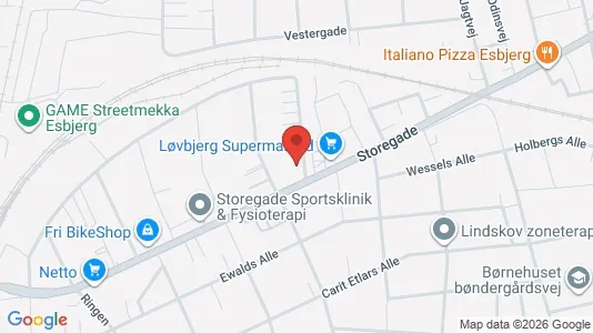 Lejligheder til salg i Esbjerg Centrum - Foto fra Google Street View