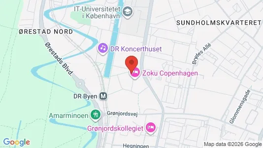 Lejligheder til salg i København S - kort over placeringen