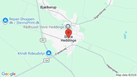 Lejligheder til salg i Store Heddinge - Foto fra Google Street View