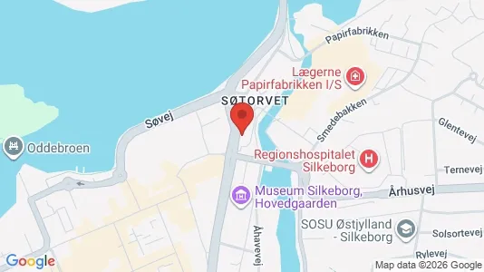 Lejligheder til leje i Silkeborg - kort over placeringen
